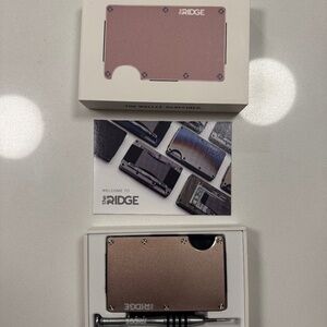 Ridge Wallet Rose Gold Aluminium